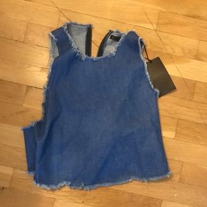 Zara Denim Tank